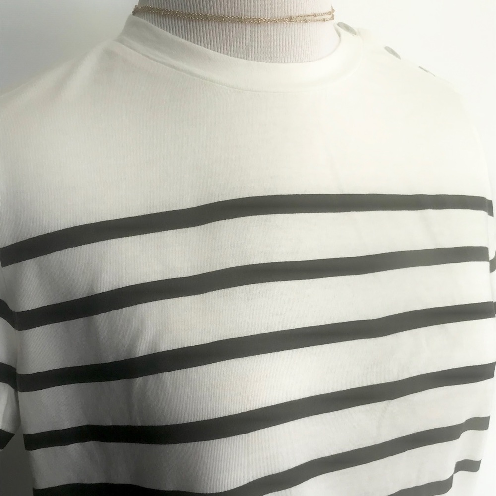 NWT Lauren By Ralph Women’s Striped Tee T-Shirt - Picture 3 of 4